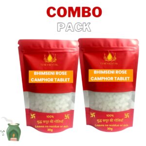 Tzaessential  100% Pure Camphor Tablets, Kapoor Tablets, Kapoor Dani, Diffusers, Puja Pack Of 2