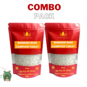 Tzaessential  100% Pure Camphor Tablets, Kapoor Tablets, Kapoor Dani, Diffusers, Puja Pack Of 2