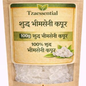 Tzaessential  Bhimseni Camphor / Bhimseni Kapoor / Camphor 100g