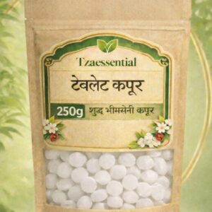 Tzaessential  100% Pure Camphor BHIMSENI Tablets, Kapoor Tablets,  Diffusers, Puja 250g