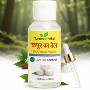 Tzaessential Camphor (Kapoor Oil ) Essential Oil 100% Pure Natural 100 ml