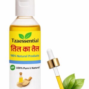Tzaessential Sesame Oil 100% Pure Natural 100 ML with dropper