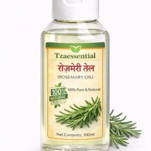 Tzaessential Rosemary Essential Oil 100 ML100% Pure & Natural For AromaTherapy, Stress Relief,
