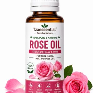 Rose Essential Oil 100 ml 100% Pure & Natural For AromaTherapy, Stress Relief,
