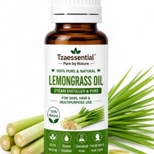 Lemongrass Essential Oil 100% Pure Natural & Steam Distilled Oil for 100 ml
