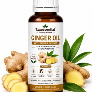 Ginger Essential Oil 100 ml 100% Pure & Natural For AromaTherapy, Stress Relief,