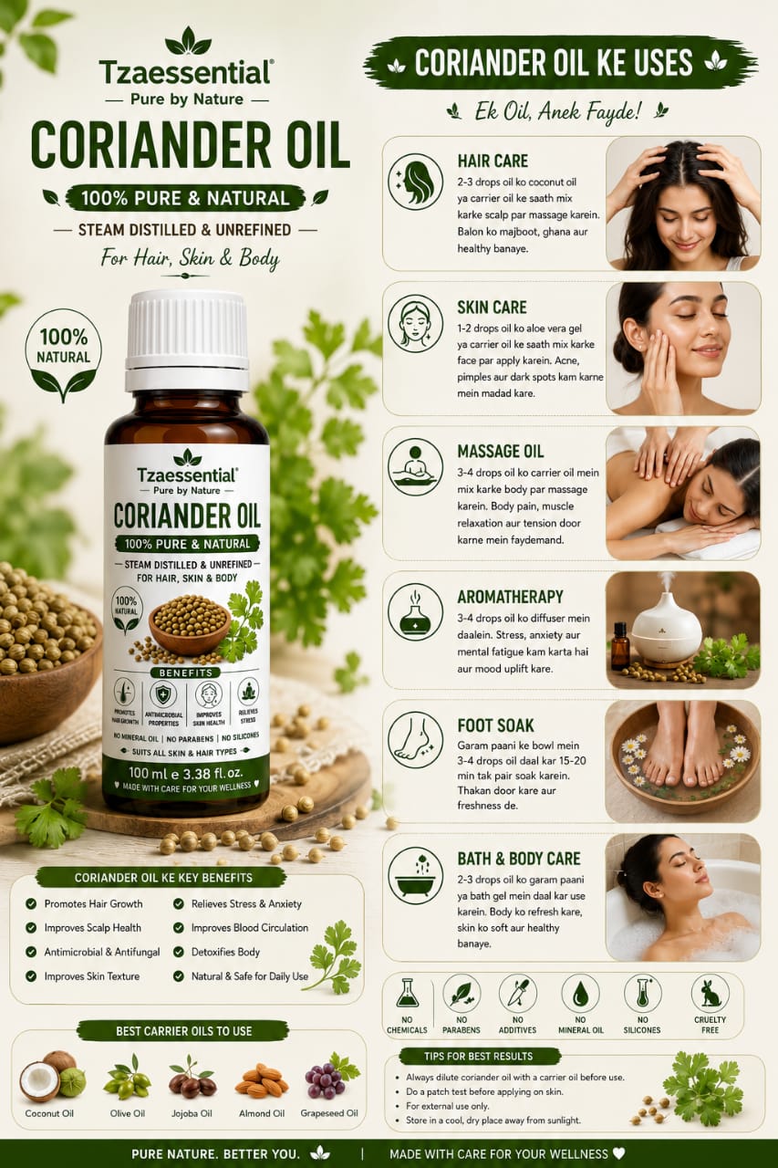 Coriander Oil 100% Pure Natural 100 ml