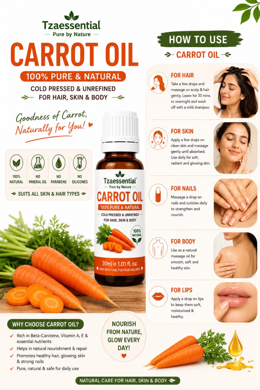 Carrot Seed OIL 100% Pure Natural 100 ml