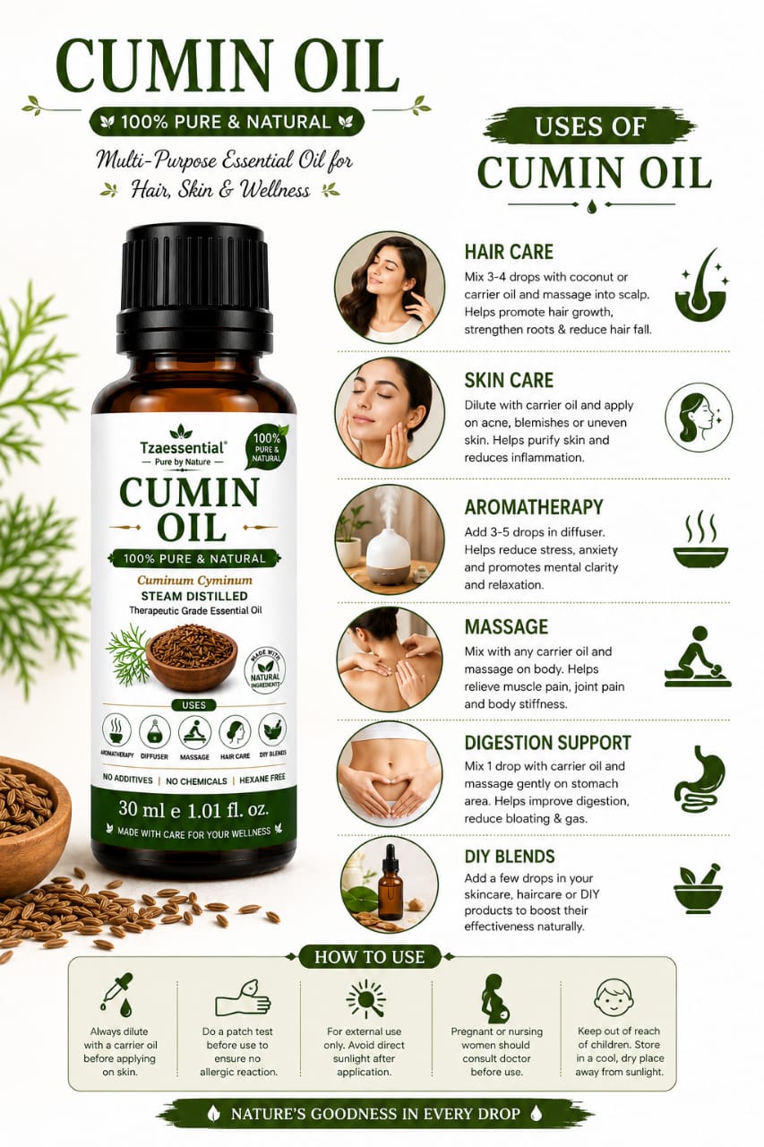Cumin OIL 100% Pure Natural 100 ML