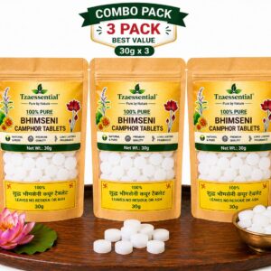 Bhimseni Camphor Tablet kapoor 90g Pack Of 3