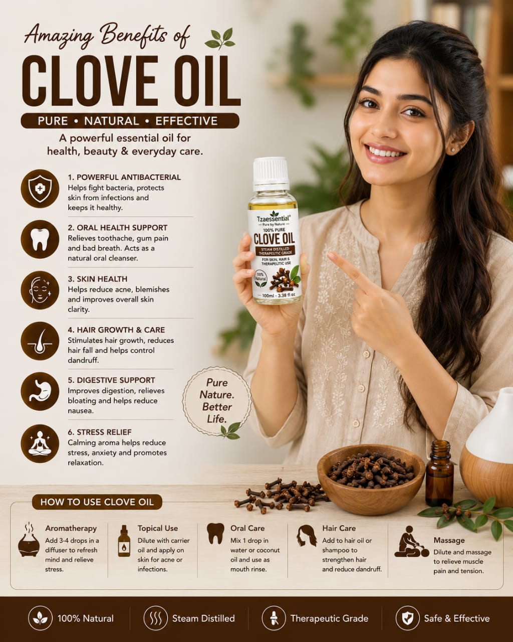CLOVE ESSENTIAL OIL 50 ML