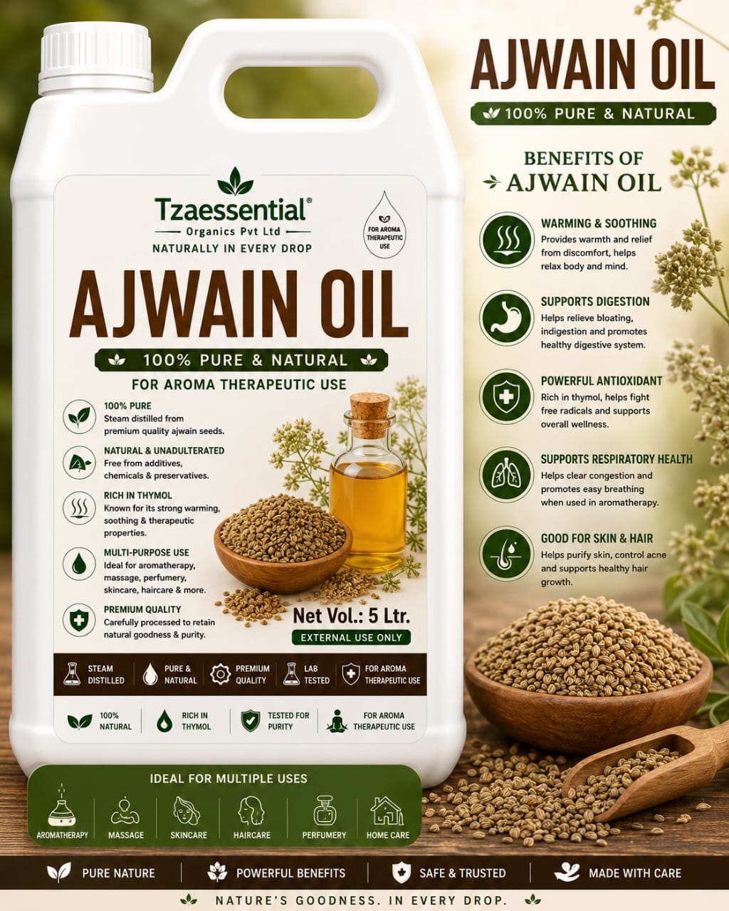 AJWAIN OIIL 5 LTR