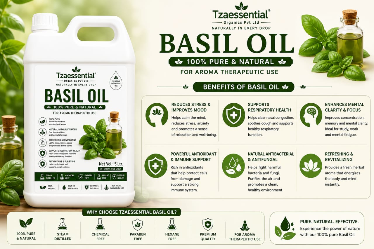 BASIL OIL 5 LTR
