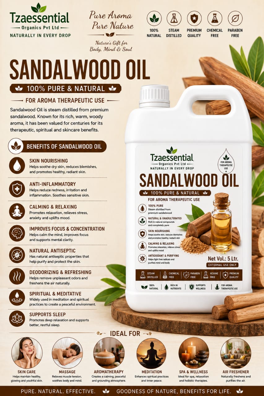 SANDALWOOD OIL 5 LTR