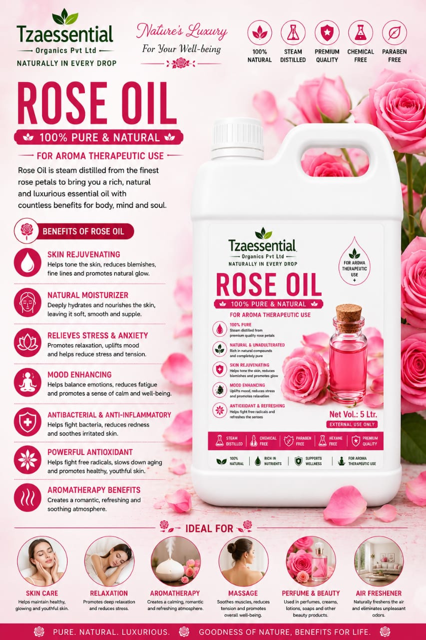 ROSE OIL 5 LTR