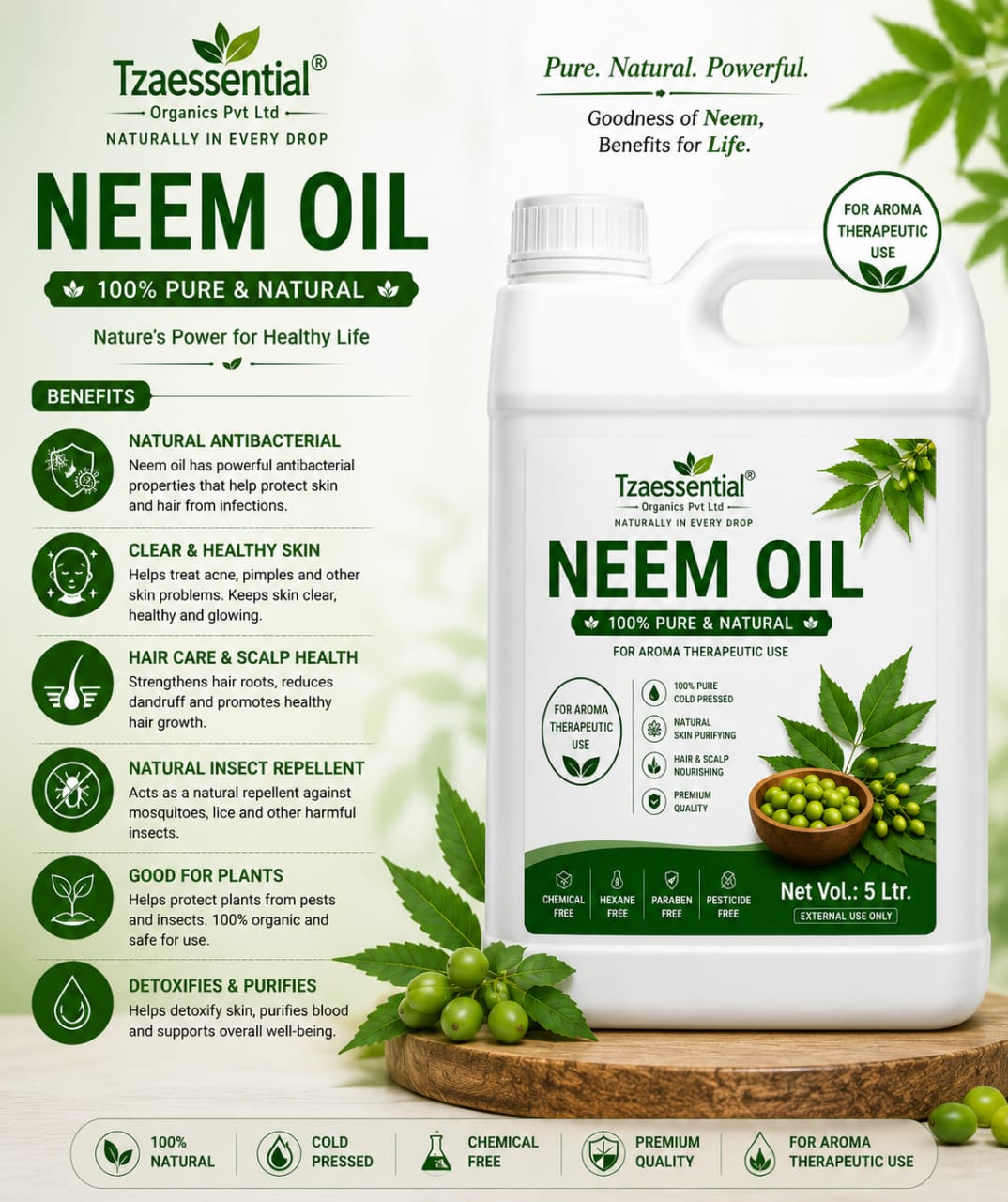 NEEM OIL 5 LTR