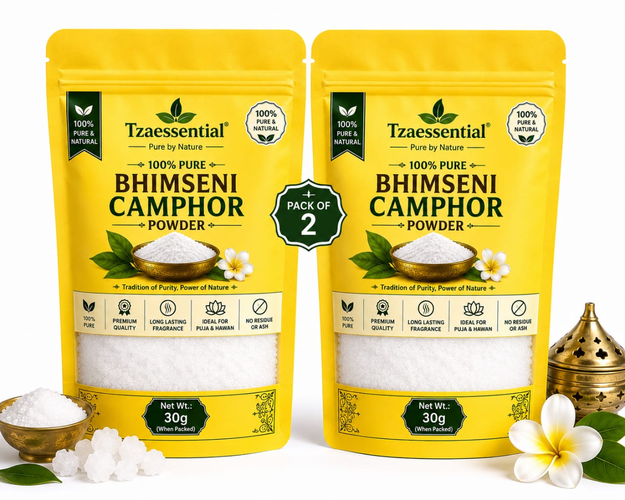 Bhimseni Camphor Powder Pack Of 2